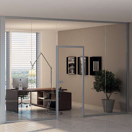 glass partitions door